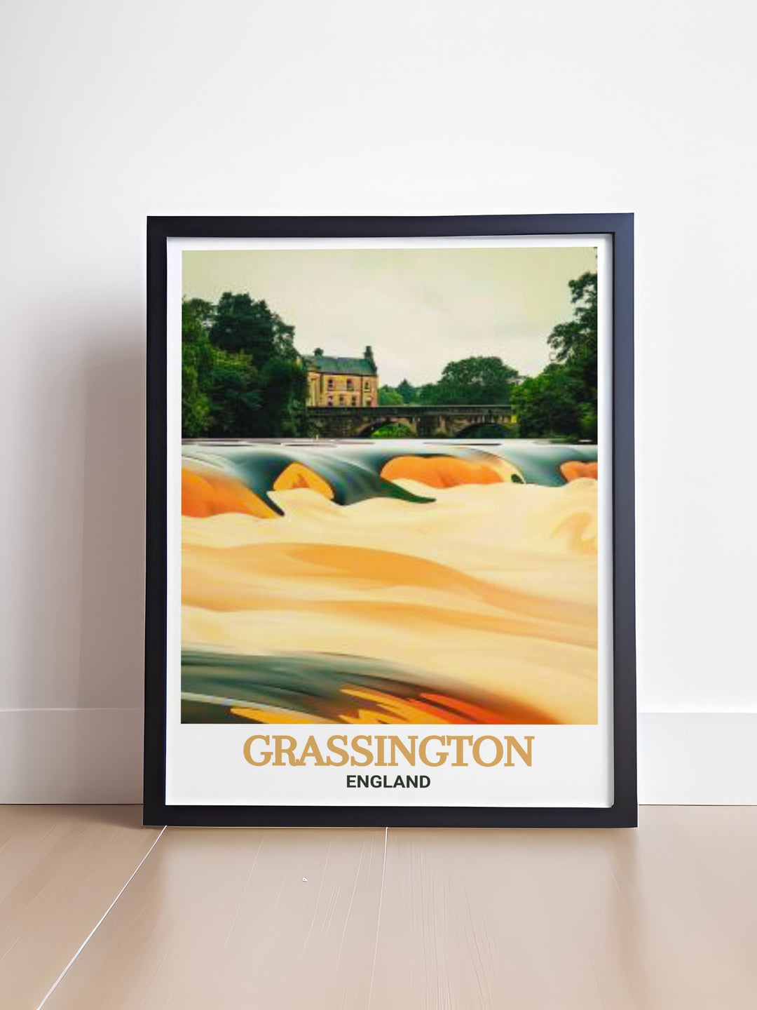 Our Grassington travel poster captures the villages charming streets, lush greenery, and historic buildings in stunning detail. Its perfect for anyone with a love for rural England or a connection to the Yorkshire Dales. This poster brings the quaint and peaceful atmosphere of Grassington into your home, offering a touch of the English countryside to your decor.