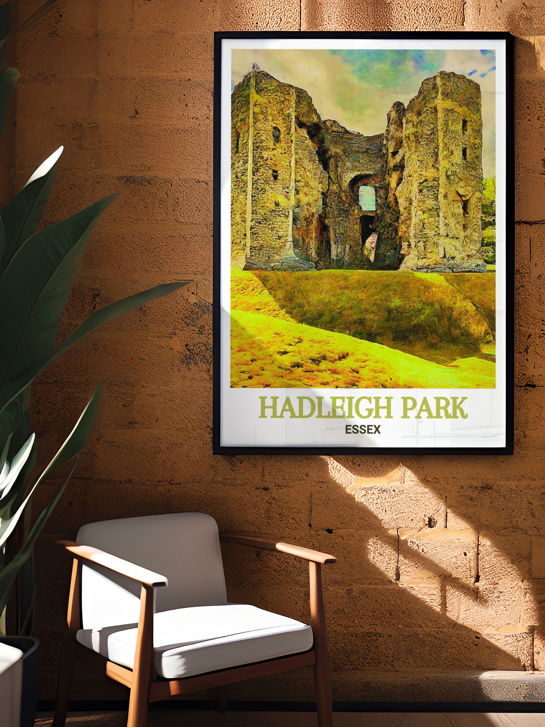 Essex scenic posters showcasing Hadleigh Parks mountain biking trails and Hadleigh Castle. Perfect for home decor and gifts. Experience the thrill and charm of Hadleigh Park through this beautifully crafted artwork.