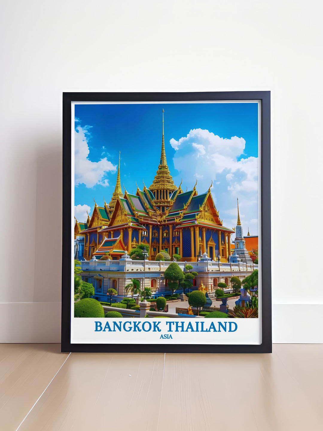 Bangkok gallery wall art featuring a stunning panorama of the citys bustling streets and serene waterways, ideal for urban enthusiasts and travelers alike.