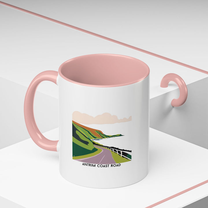 This Antrim Coast Road mug combines practicality with stunning artwork inspired by the Irish coast. Made from durable ceramic and dishwasher safe, it is an excellent gift or personal keepsake for coffee lovers and fans of scenic travel destinations.