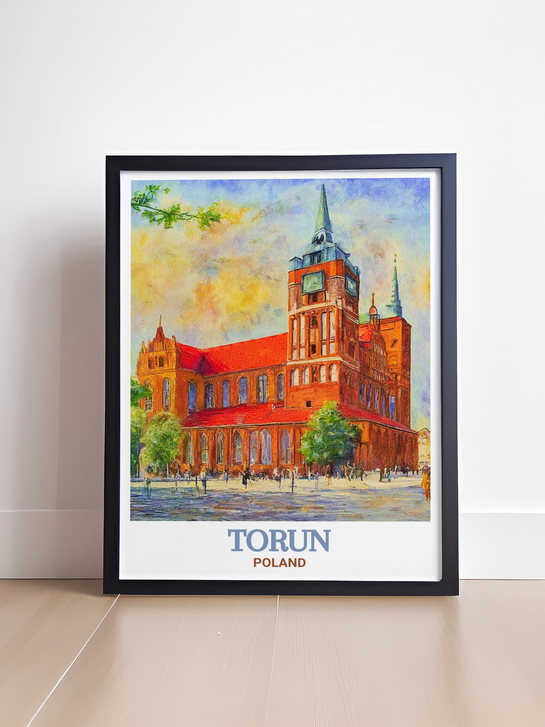 Bring the historical beauty of Torun, Poland, into your home with this print of Toruń Cathedral. The artwork showcases the cathedrals Gothic architecture in stunning detail, offering a piece that celebrates Polands cultural and architectural legacy. Perfect for home decor or as a thoughtful gift.