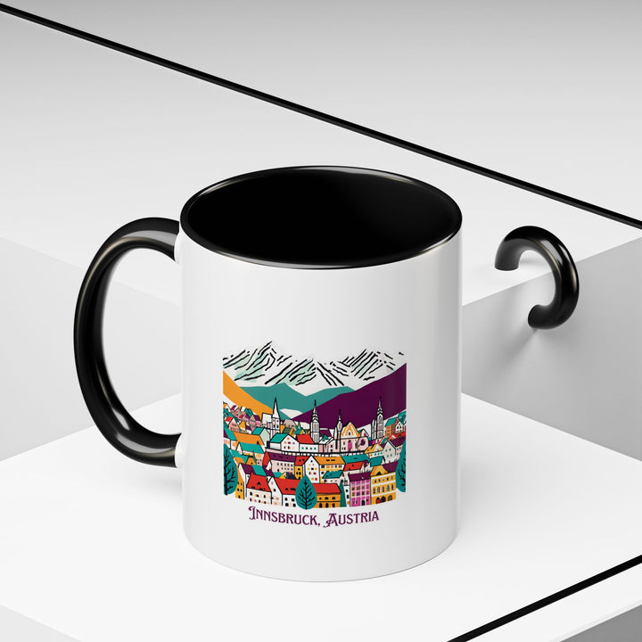 Enjoy the beauty of Innsbruck every day with this ceramic mug featuring stunning designs inspired by the city’s landmarks. Dishwasher-safe and practical, it is perfect for coffee or tea lovers and makes a meaningful gift.