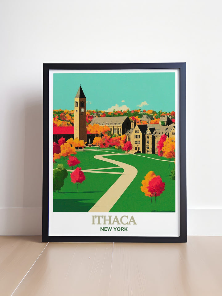 a picture of a poster of a town