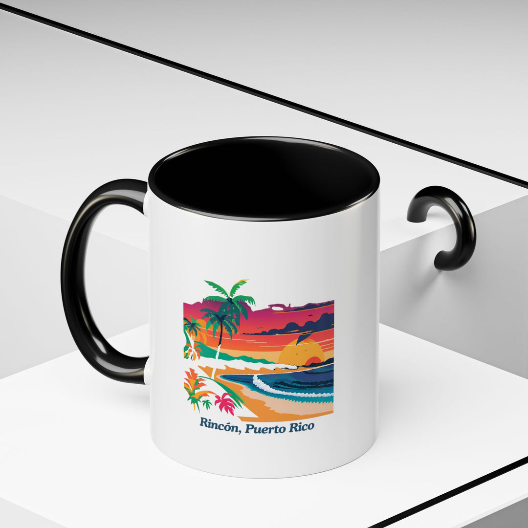 Celebrate your love for Rincon Puerto Rico with this artistic ceramic mug. Featuring vibrant and detailed artwork of the island’s stunning landscapes, it is microwave and dishwasher safe, making it ideal for daily use or as a meaningful gift for cultural enthusiasts and collectors.