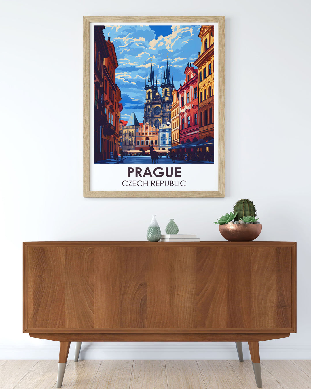 Add a touch of elegance to your home with an Old Town Square poster. This Prague Art Print highlights the beauty of the citys historic center, making it a perfect piece for any Prague Wall Decor. Great for travel and art lovers alike.