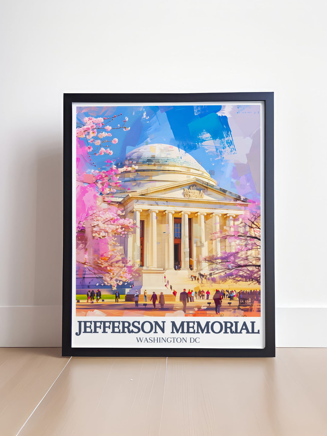 This Jefferson Memorial poster print captures the neoclassical dome and the peaceful Tidal Basin view, making it the perfect piece of USA wall art for history lovers and patriots alike. A tribute to Thomas Jeffersons legacy in Washington D.C.