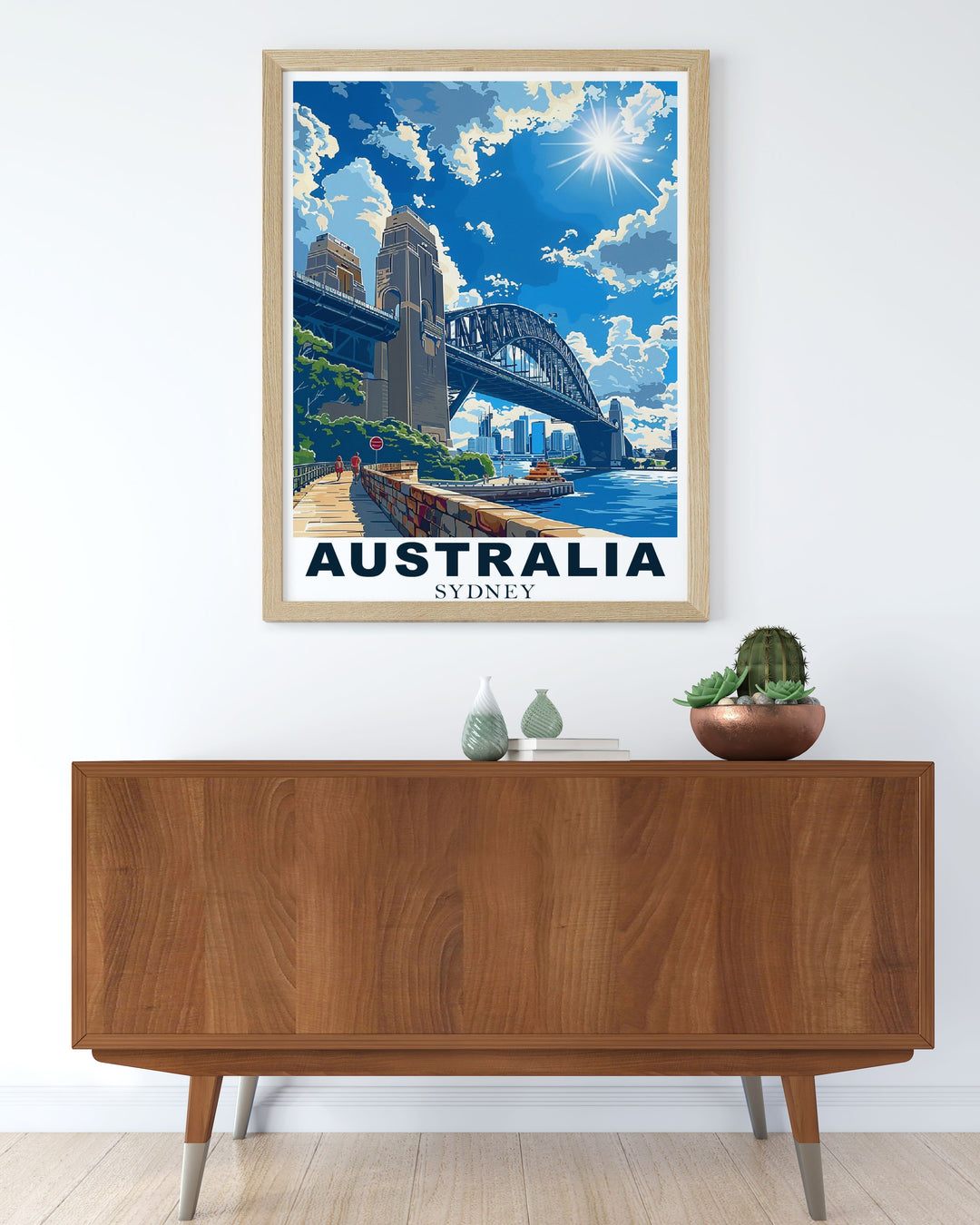 Featuring the awe inspiring Jim Jim Falls in Kakadu National Park, this travel poster captures the majestic beauty of Australias Northern Territory, ideal for adventure seekers and travel enthusiasts.