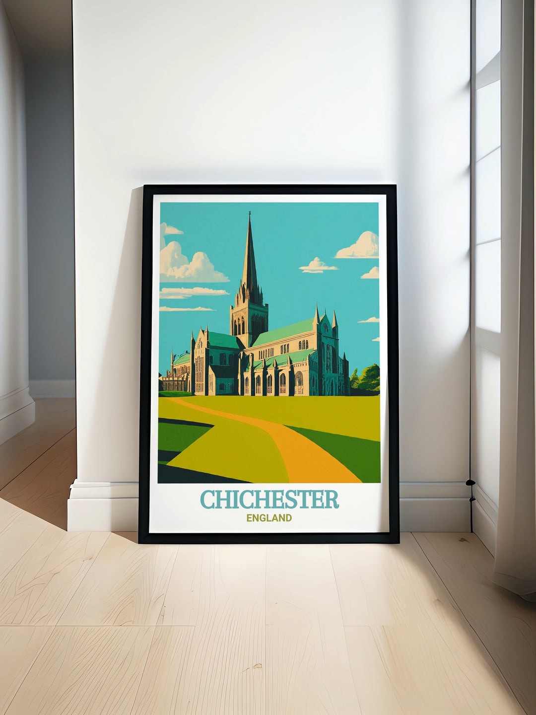 The coastal charm of Chichester Harbour is perfectly captured in this wall print, ideal for those who love serene, nature inspired decor, and the tranquil beauty of Englands coastal areas.