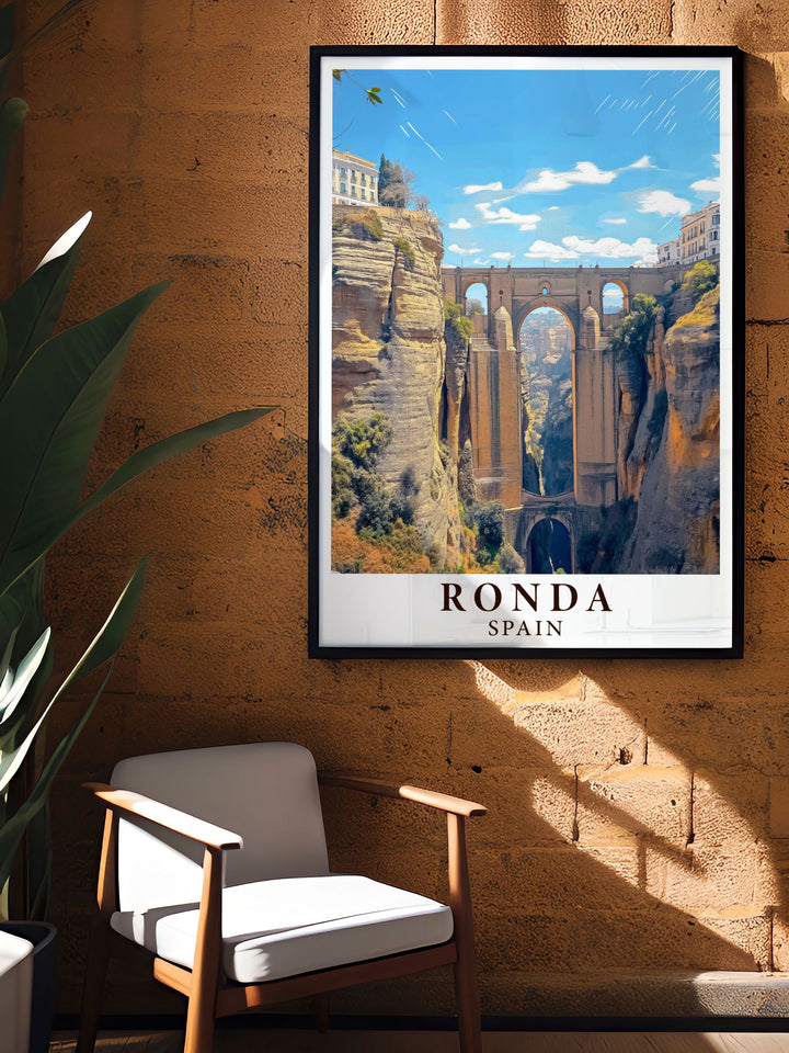 Puente Nuevo framed prints designed to elevate your home decor these prints offer a blend of historical significance and modern elegance perfect for creating a stunning focal point in your living room enjoy the beauty of Puente Nuevo with these high quality prints