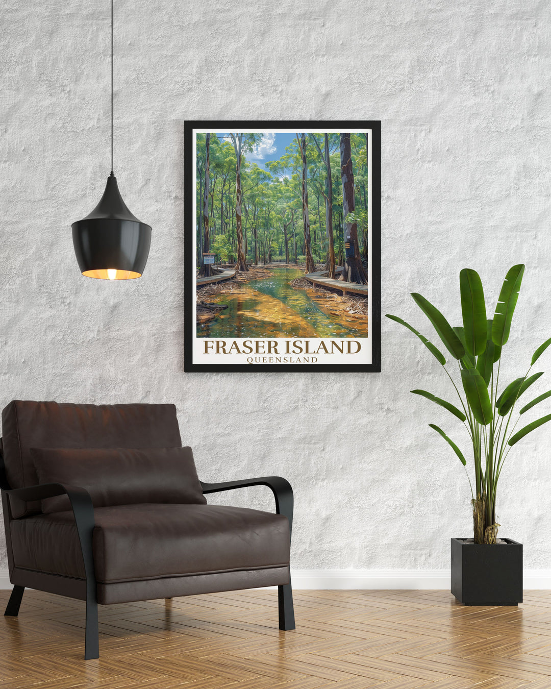 Fraser Island Poster and Central Station Rainforest Art create a perfect harmony between beach and forest landscapes. These vibrant and detailed prints make stunning wall decor for anyone who loves Australias natural beauty and travel inspired artwork.