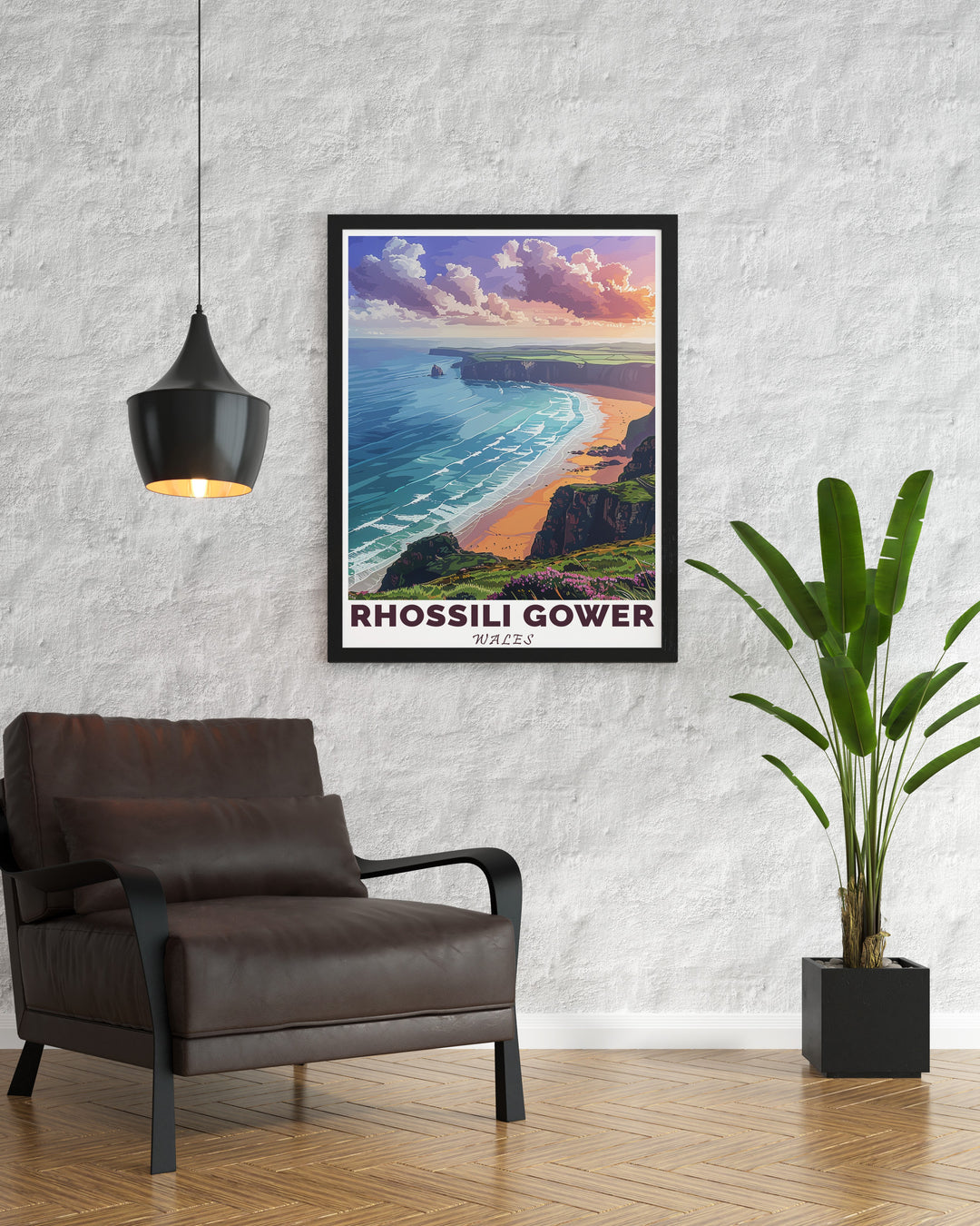 Rhossili Bay stunning prints offering a tranquil seaside experience and perfect for any home setting