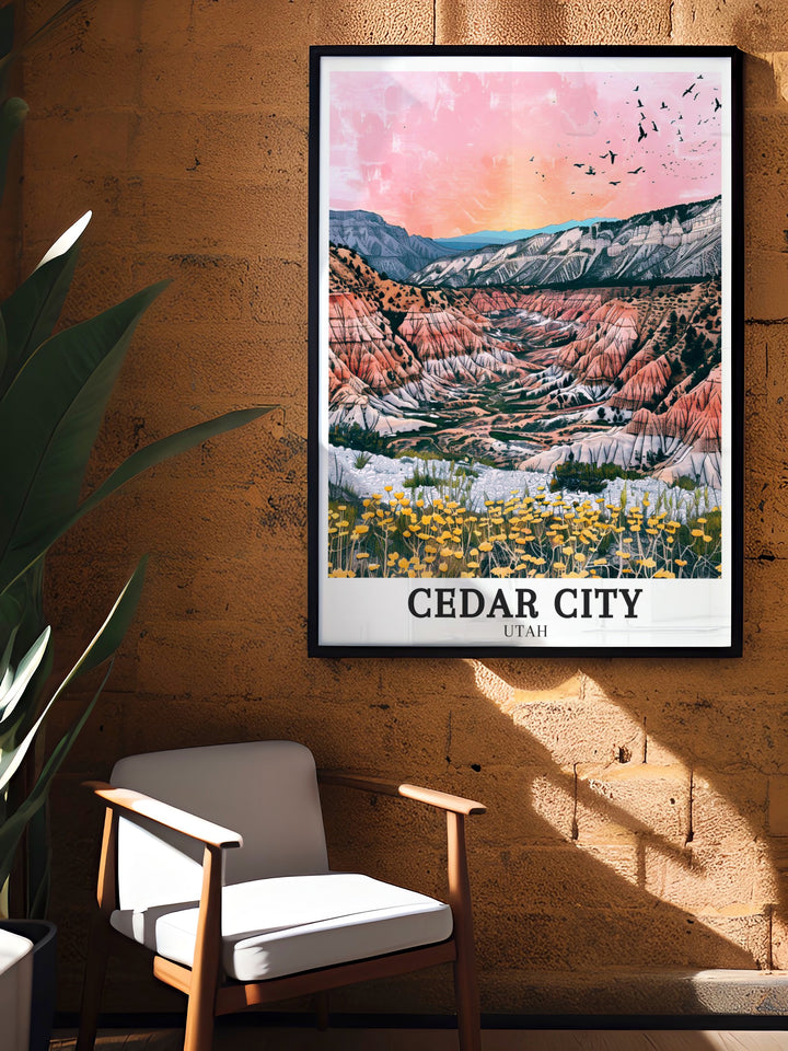 Utah mountains Cedar Breaks National Monument wall art a captivating depiction of Utahs iconic landscapes perfect for adding a touch of nature to your living room or office an ideal gift for those who love the outdoors