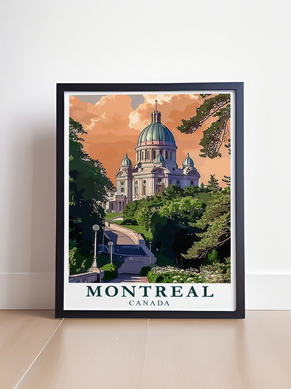 Elevate your decor with this elegant Canada Canvas Art featuring Saint Josephs Oratory. It adds a touch of Montreals architectural brilliance to any room in your home.