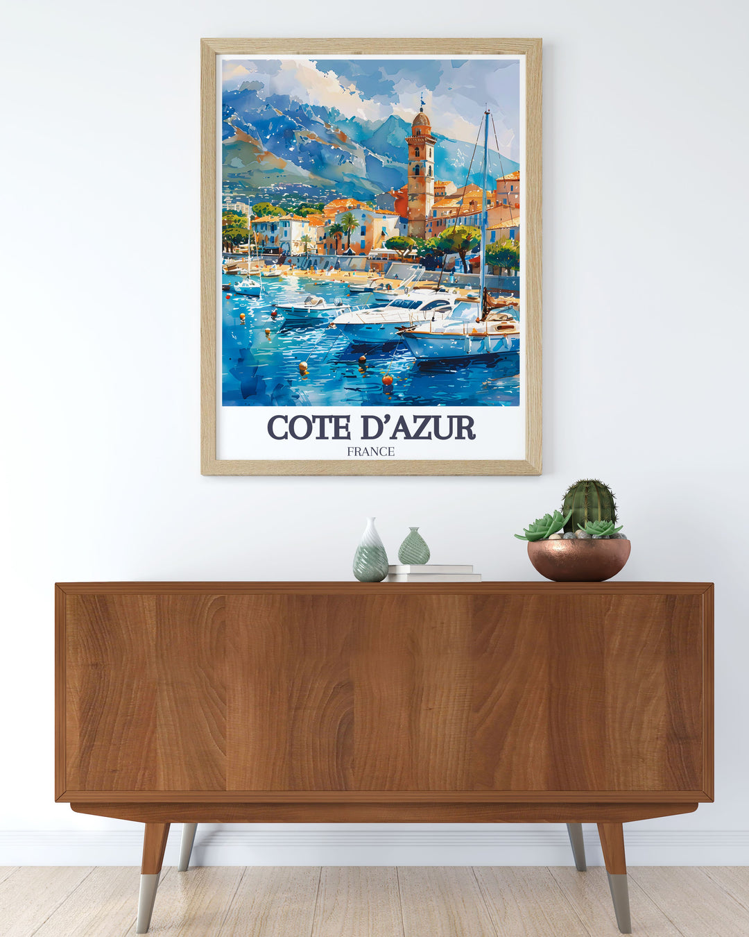 Bring the beauty of the French Riviera into your home with this La Croisette canvas art. Perfect for those who admire Frances elegance, this Côte dAzur print showcases the luxury and sophistication of Cannes.