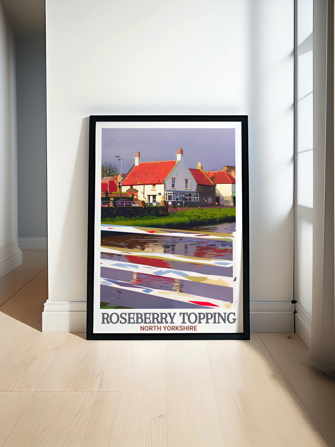 Commemorate your love for nature and history with this Roseberry Topping travel poster. Featuring the stunning landscapes of the North York Moors and the historical village of Great Ayton, its an ideal decor piece for outdoor enthusiasts.