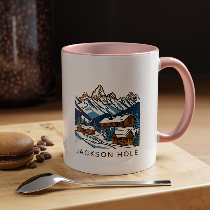 A beautifully illustrated Jackson Hole Wyoming mug, perfect for coffee and tea lovers. The vibrant design celebrates the famous Teton Mountains. Durable and microwave safe, this mug is a meaningful keepsake for anyone who loves Jackson Hole.