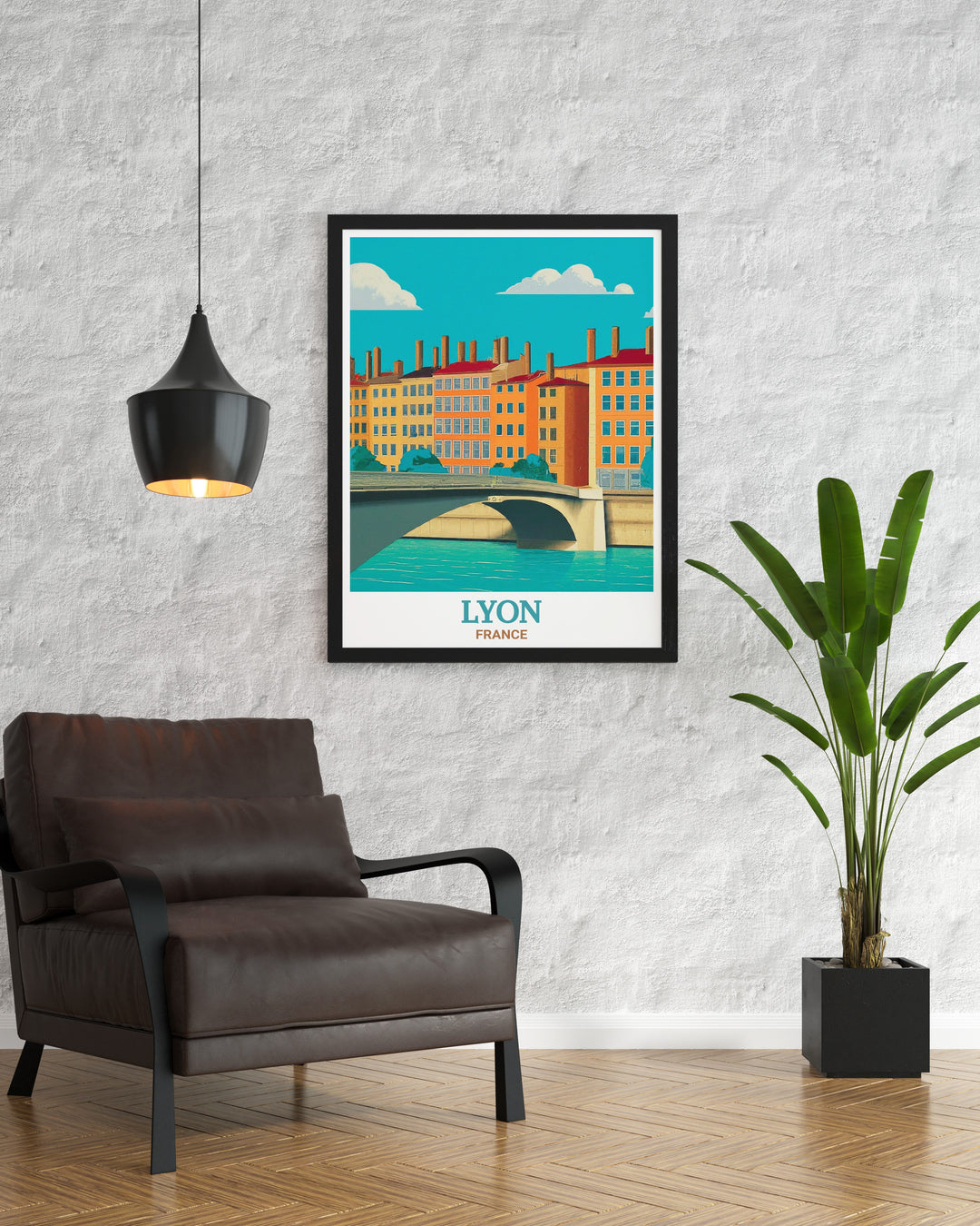 Vieux Lyon Poster Print capturing the historic charm of Lyons oldest district with its Renaissance architecture, cobblestone streets, and vibrant cultural heritage. The print beautifully illustrates the essence of Vieux Lyon, making it a perfect piece for those who love French history and European cities.