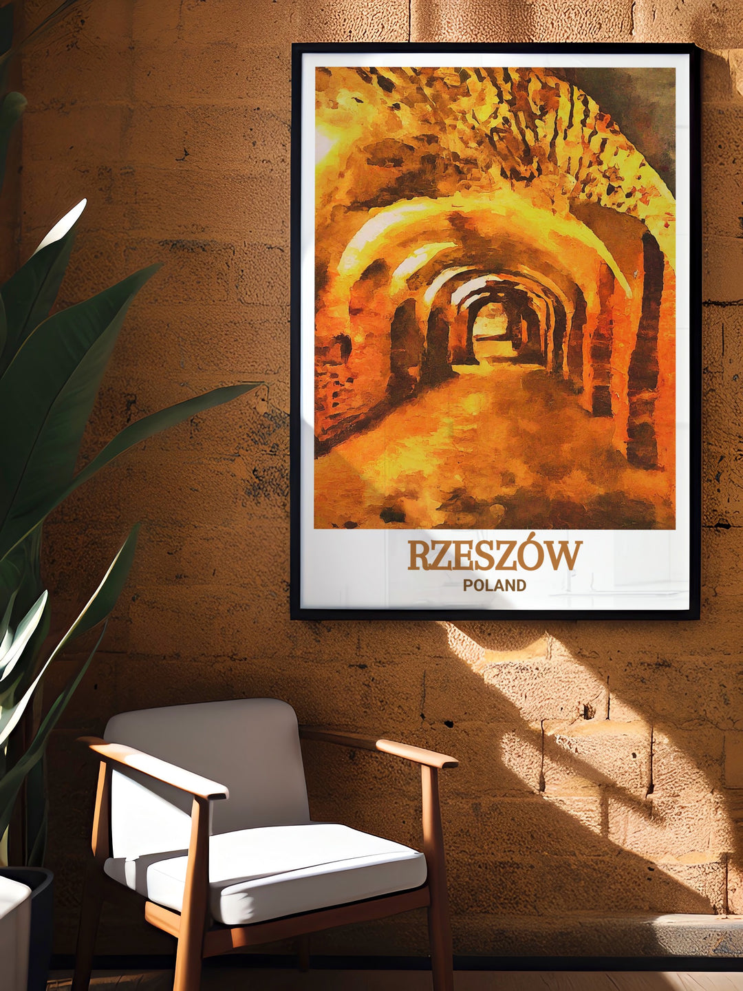 Bring the charm of Rzeszow into your home with this exquisite art print featuring the Underground Tourist Route a perfect choice for those who appreciate the intersection of history and art in their decor.