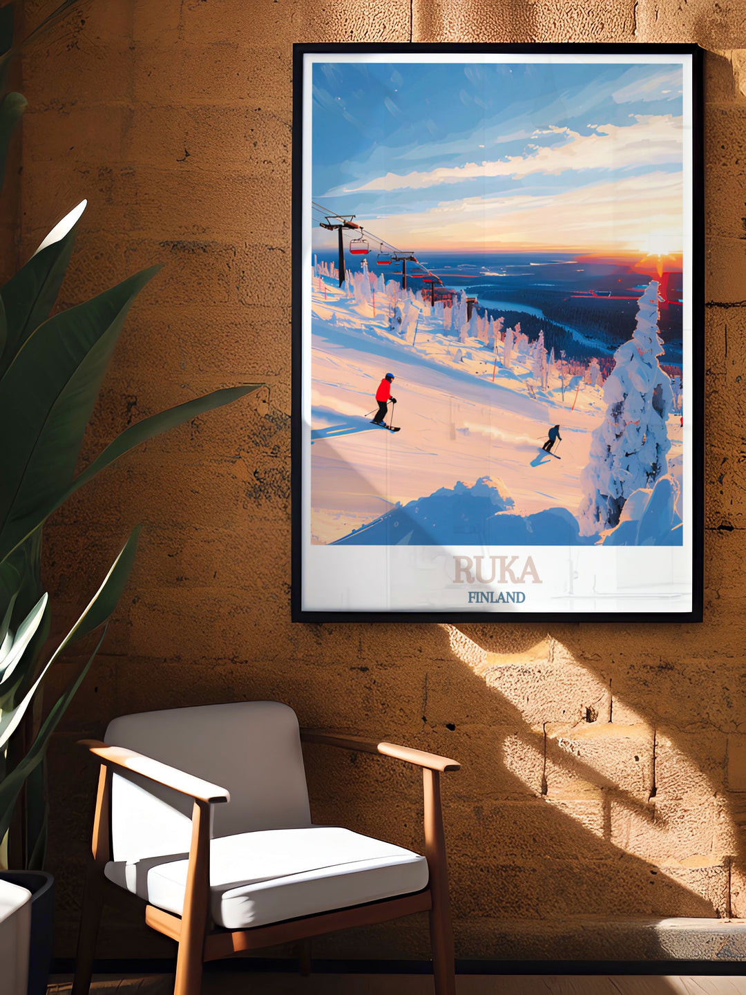 Celebrate Finlands winter beauty with Ruka Ski Slopes Artwork including Ruka Finland Poster and Levi Lapland Finland Prints ideal for gifting and home decor