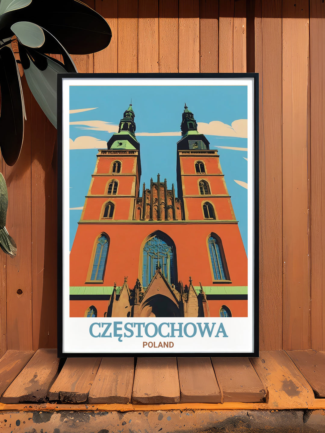 This Częstochowa art print captures the stunning Neo Gothic design of the Cathedral of the Holy Family. Ideal as a travel gift or home décor, this Poland print brings the elegance and history of one of Polands most cherished landmarks into your space.