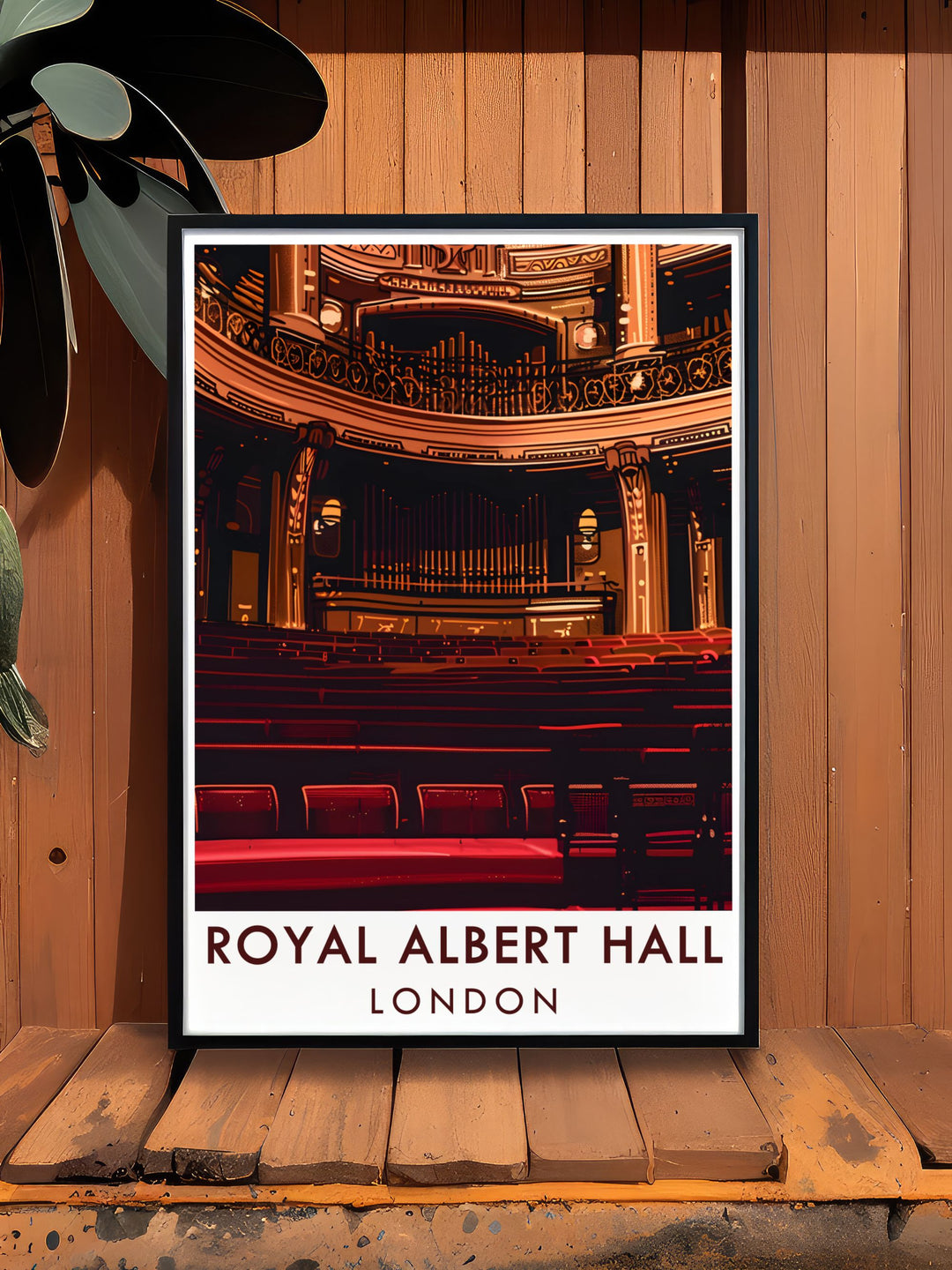 Auditorium stunning living room decor featuring the Royal Albert Hall a beautiful print that adds a touch of sophistication to any space and celebrates Londons theatre district