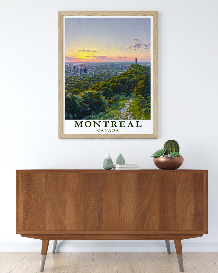 Canada Canvas Art showcasing the picturesque Mount Royal in Montreal. The lush greenery and urban landscape make this wall art a perfect choice for adding sophistication to any space.