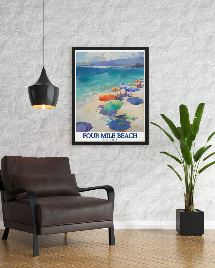 Double Island Point framed art captures the rugged charm of this Australian landmark, showcasing its dramatic coastline. A perfect gift for adventurers, this art print serves as a reminder of natures awe inspiring beauty.