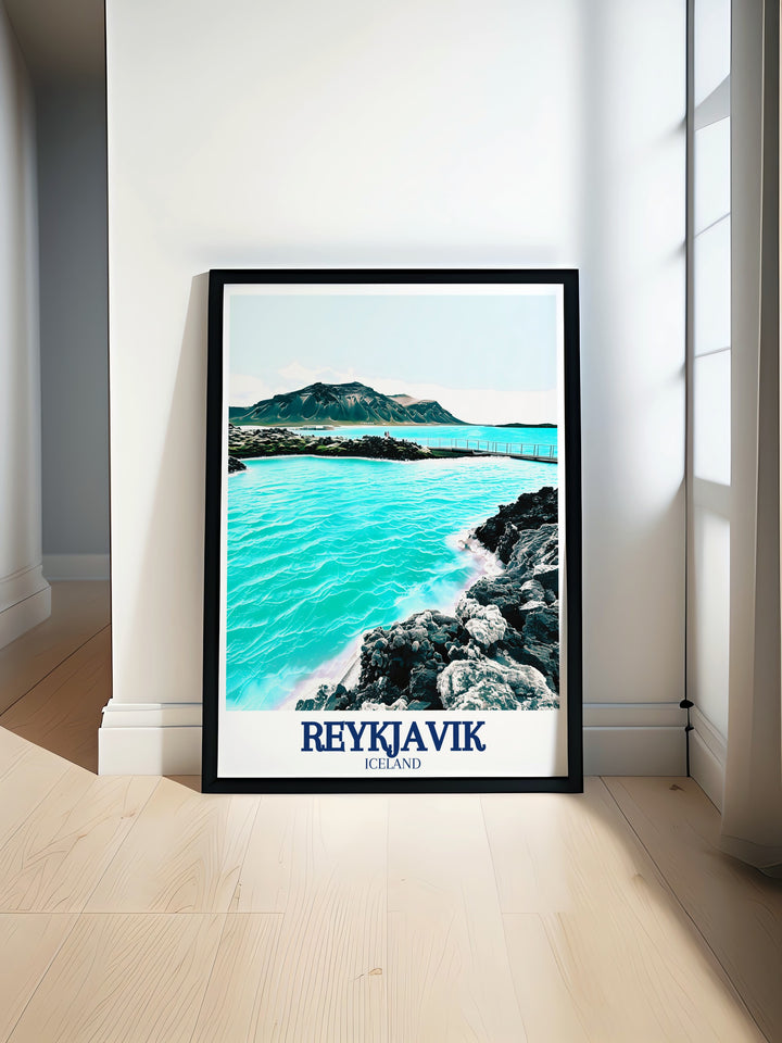 Mount Hengill art print bringing the dramatic landscapes of Icelands volcanic regions into your home. This print is perfect for those who appreciate the power and majesty of nature, captured in a striking visual form.