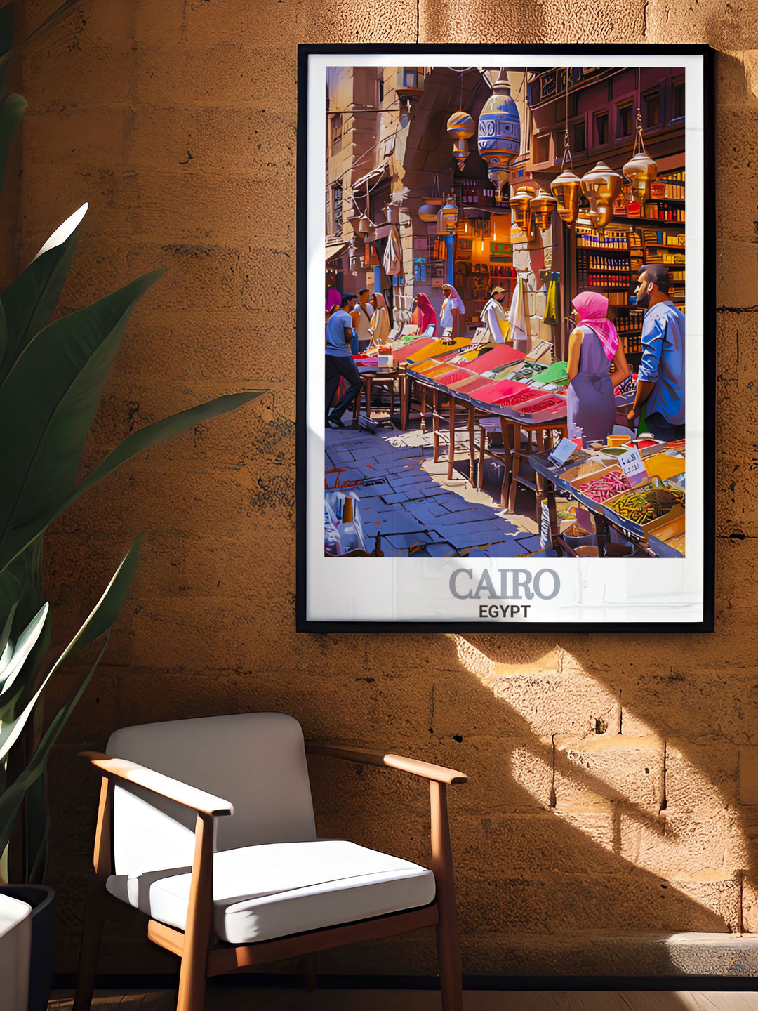 This high quality digital download of Khan El Khalili Bazaar in Cairo captures the essence of the marketplace and cityscape perfect for creating a stunning wall art display in your home