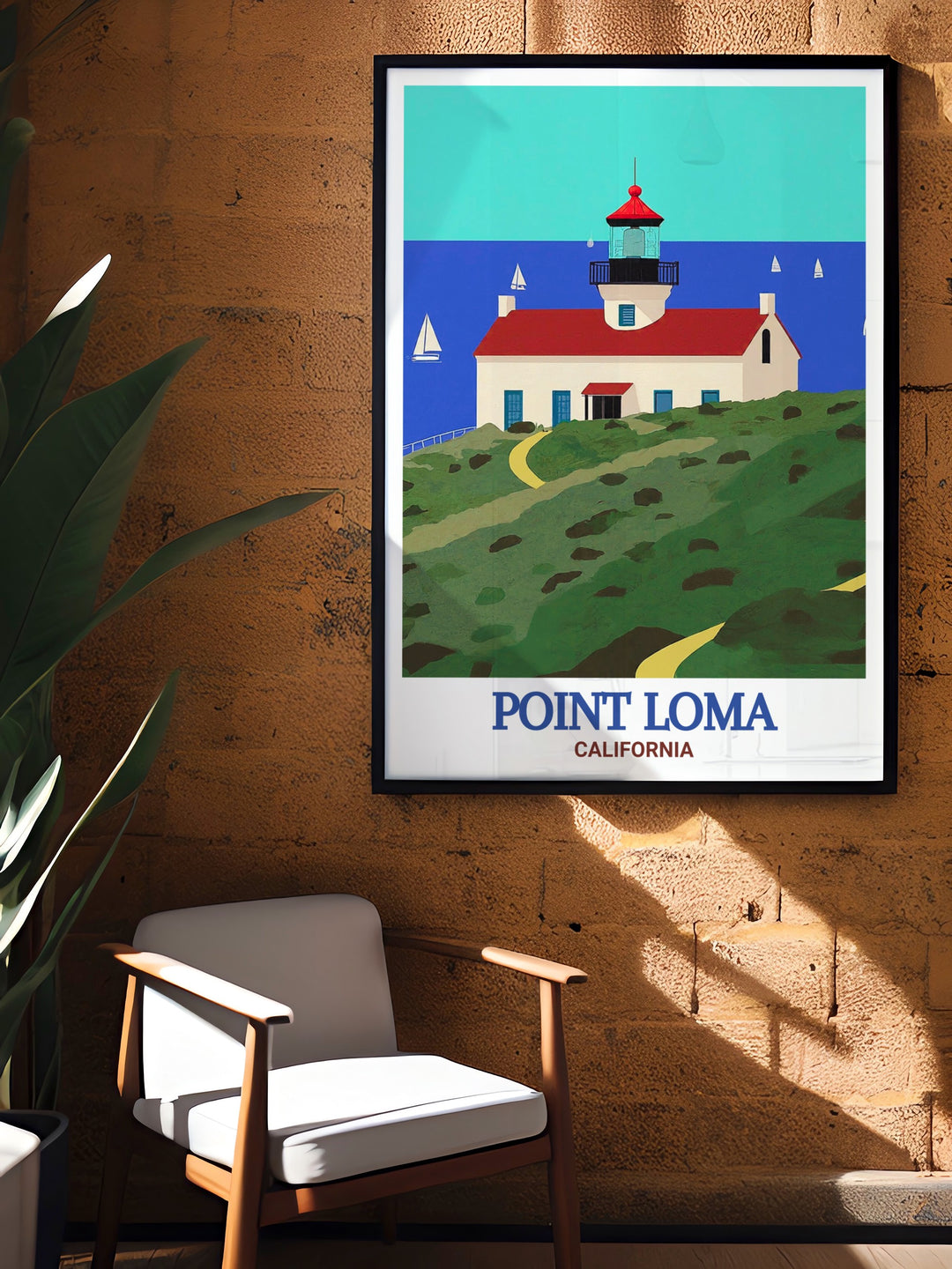 Old Point Loma Lighthouse elegant home decor brings the historic charm of San Diegos coast into your living room this stunning artwork is perfect for creating a focal point in your space or as a thoughtful San Diego gift for those who love the city and its landmarks