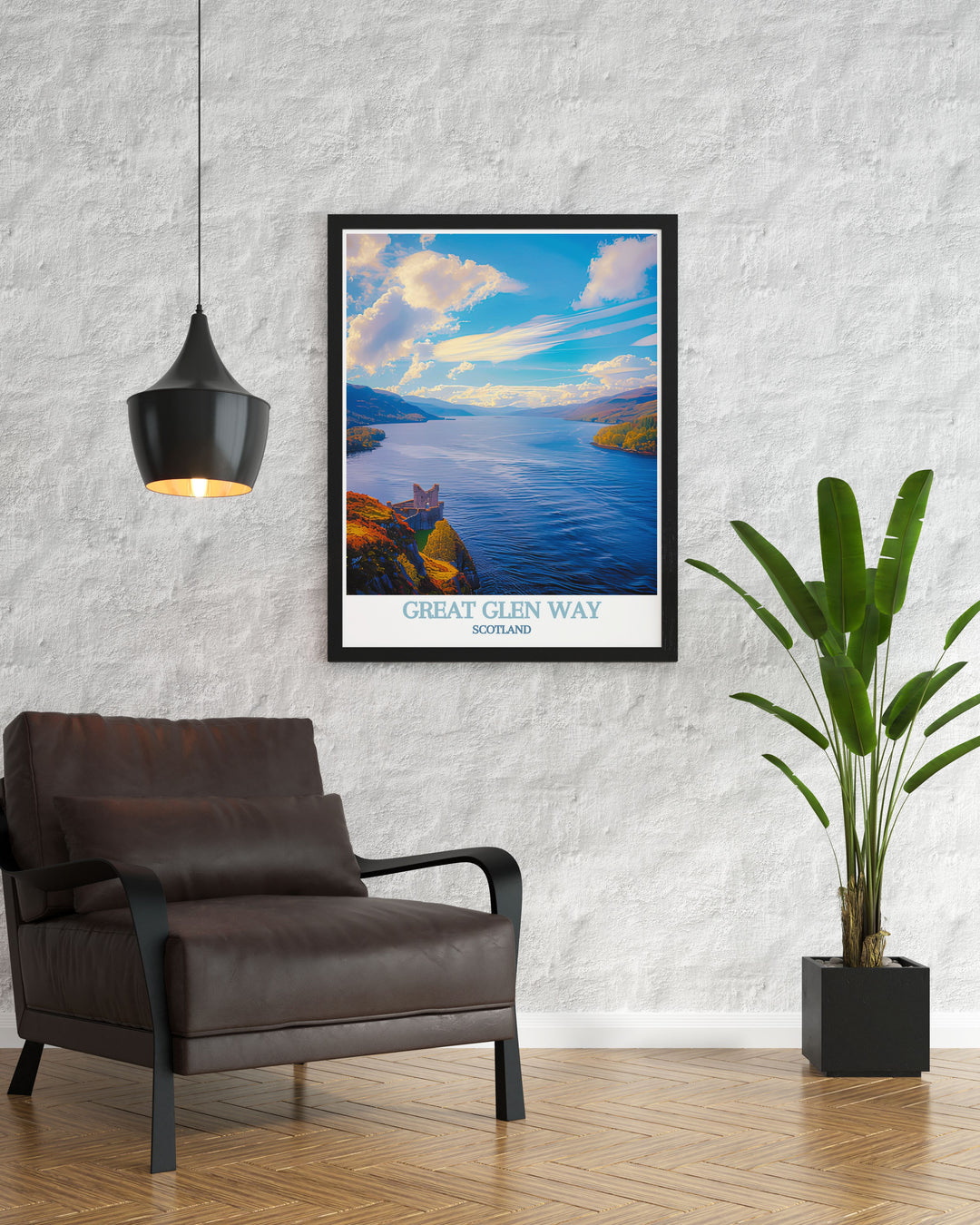 A stunning illustration of Ben Nevis and the Scottish Highlands, this art print offers a panoramic view of Scotlands natural wonders, making it a perfect piece for nature lovers and adventure seekers.