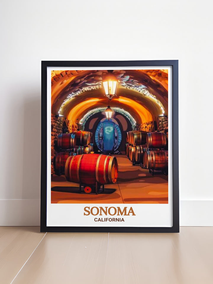 Sonoma map print and Buena Vista Winery decor bring elegance to your space. This Sonoma wall art is an ideal gift for anniversaries birthdays or Christmas. Its modern design adds a touch of sophistication to your living room bedroom or office decor.