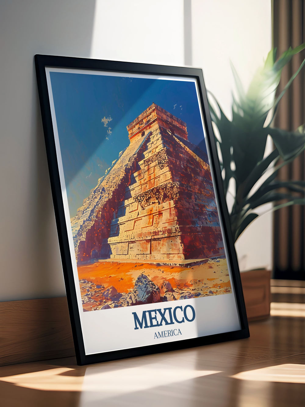 Enhance your home décor with Cenote Ik Kil, Chichen Itza framed prints capturing the serenity and grandeur of this stunning sinkhole offering a perfect escape into natures tranquility and cultural significance