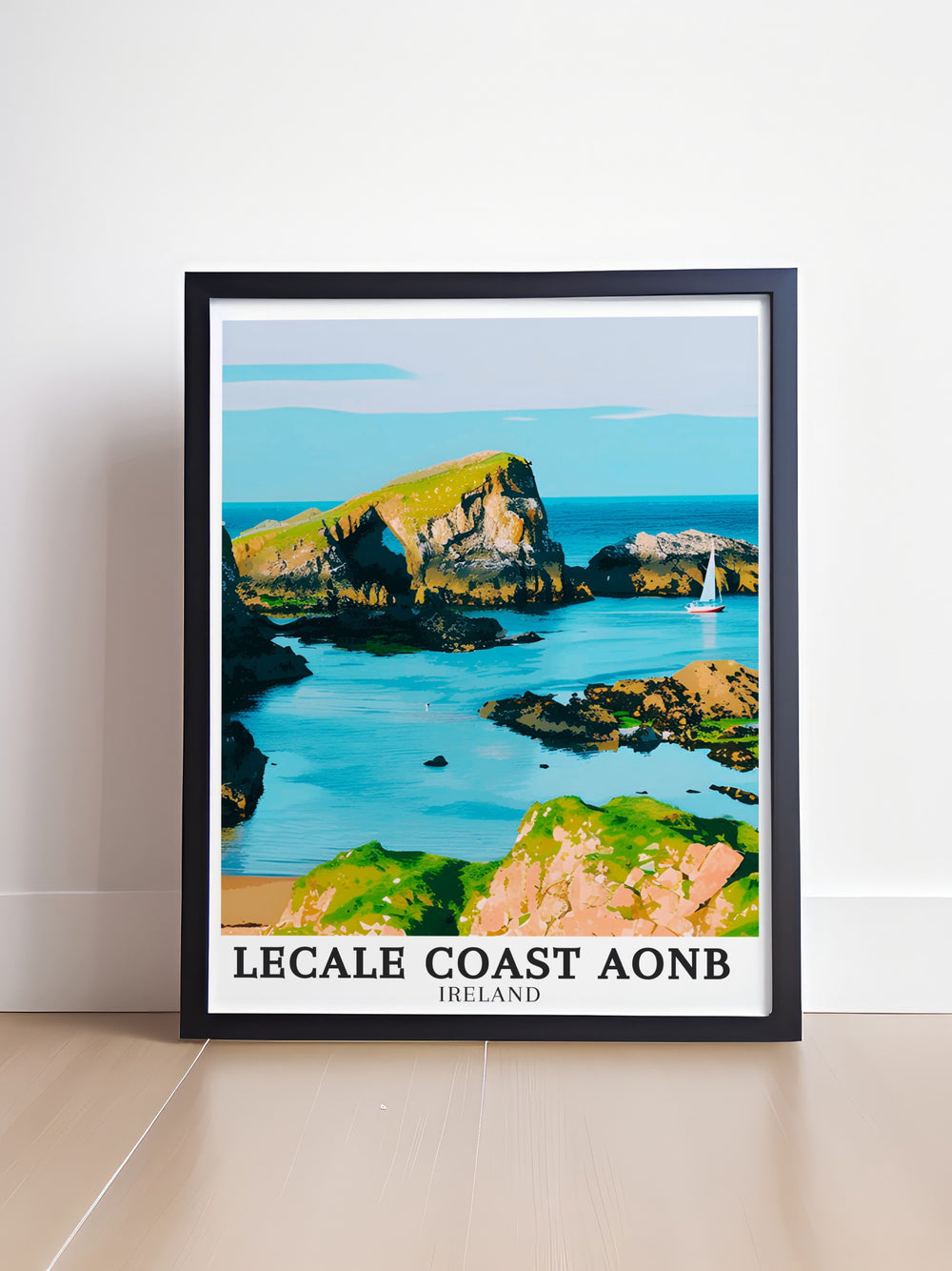 Northern Ireland landscape art. Capturing the breathtaking views of Northern Irelands landscapes and the serene beauty of Lecale Coast AONB, this scenic art is perfect for anyone looking to enhance their home with natural beauty.