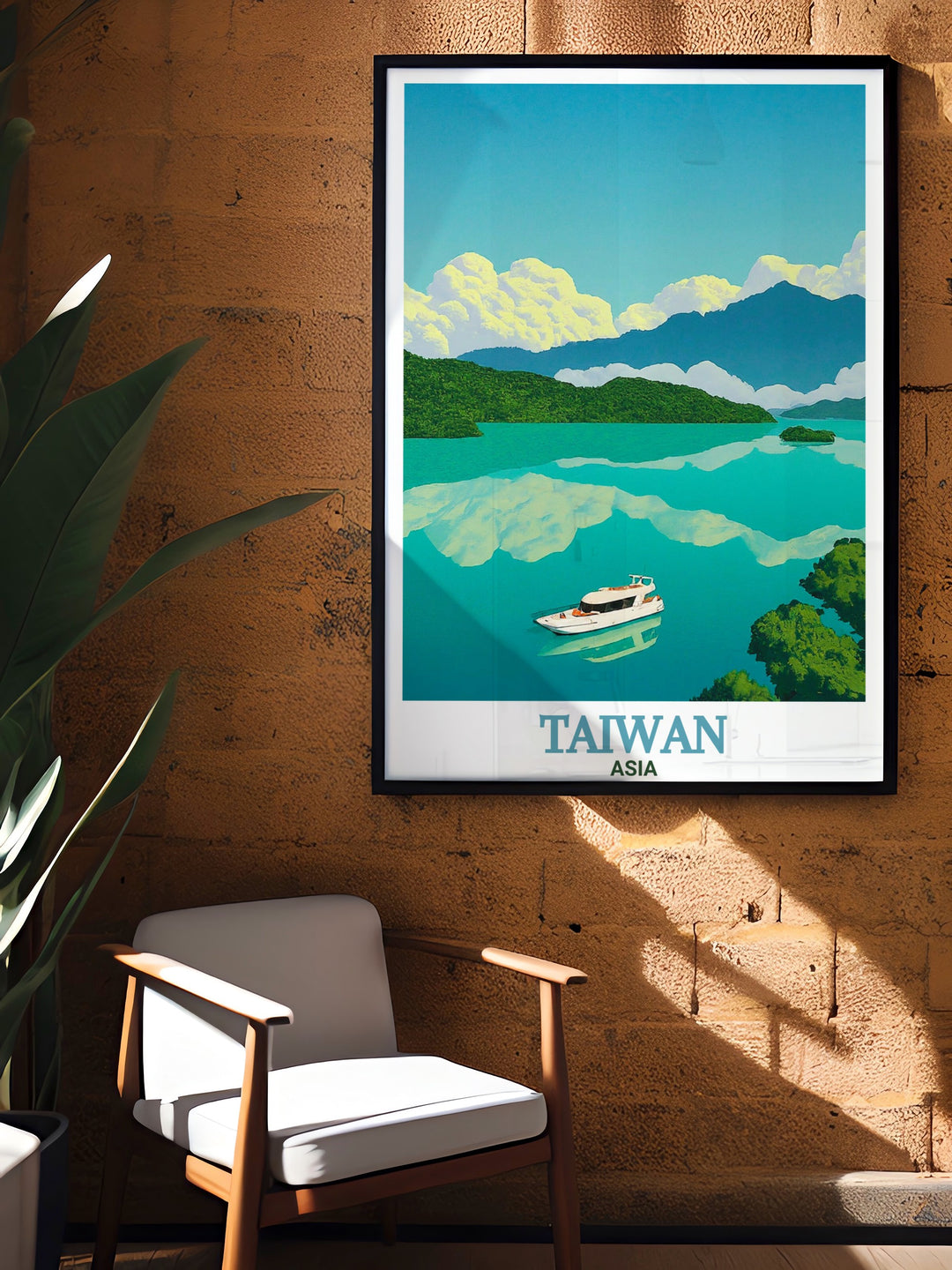 Sun Moon Lake stunning prints capturing the picturesque landscapes of this iconic Taiwanese destination ideal for elegant home decor and enhancing the aesthetic of your living space.