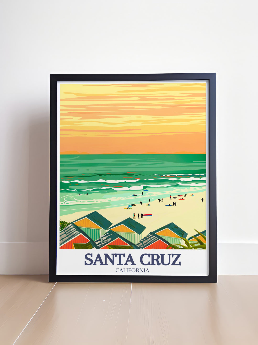 Transform your space with Capitola State Beach and Pacific Ocean artwork beautiful California travel prints that bring coastal charm into your home perfect wall decor for fans of Santa Cruz and those who love California art.