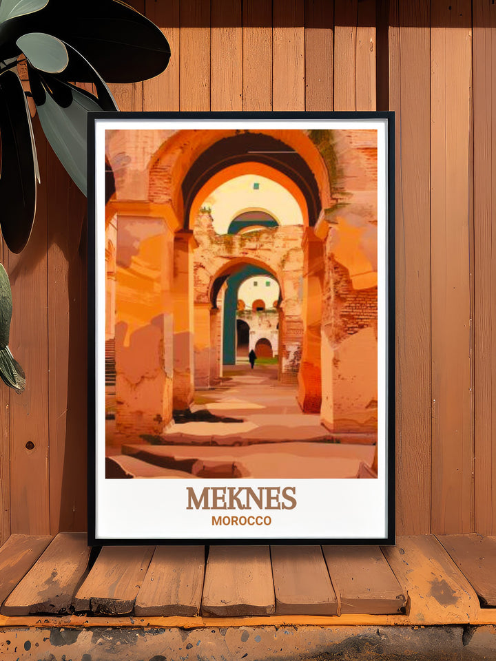 Add a touch of Moroccan elegance to your home with this Meknes art print featuring Place el Hedim this Morocco print is perfect for creating a captivating focal point in your living room or office a beautiful addition to any space that celebrates Moroccan heritage