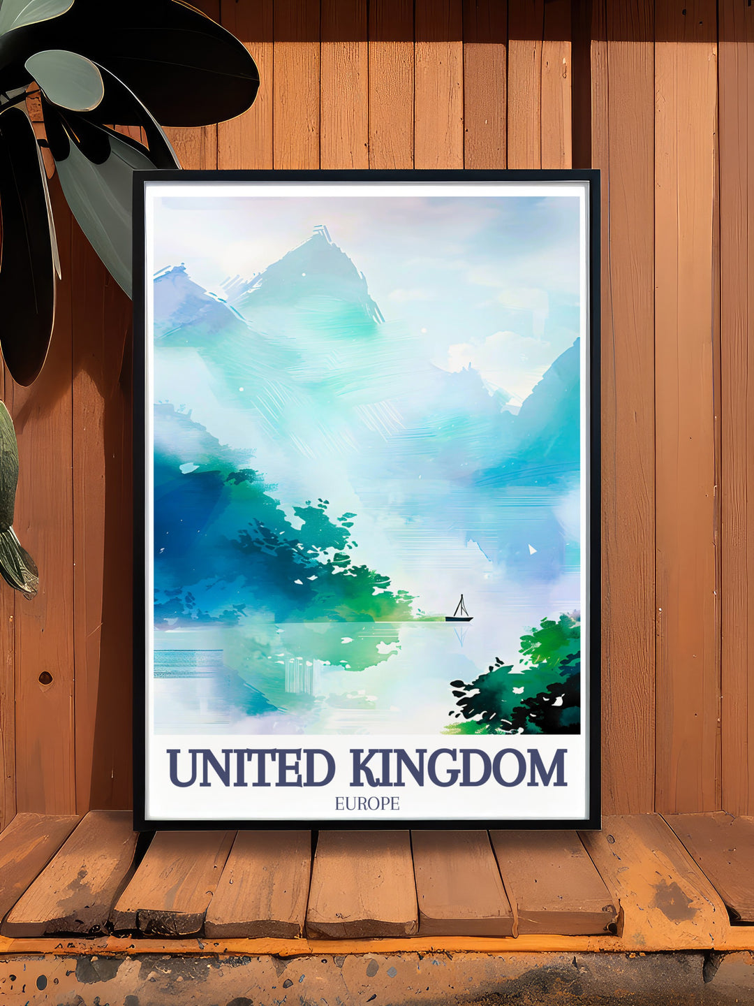 Celebrate the iconic beauty of Loch Ness and the Scottish Highlands with this detailed wall print. The United Kingdoms most famous lake and surrounding hills are beautifully illustrated, making it a perfect gift or home décor piece for lovers of Scottish scenery.