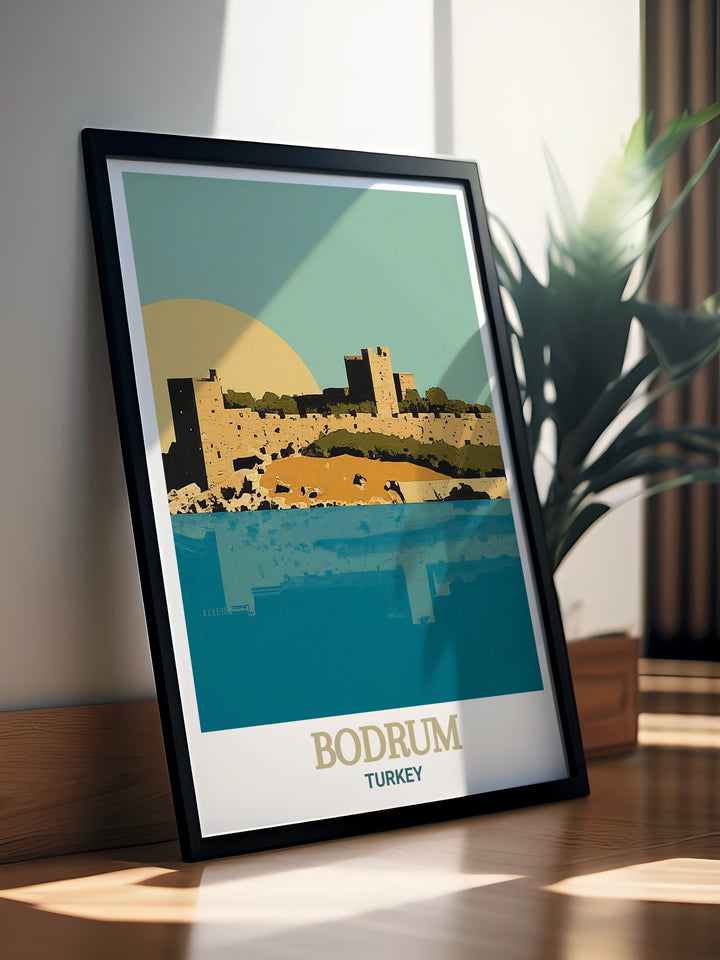 Bodrum Castle stunning prints offering a visual journey through Bodrum Turkey. These Turkey travel art pieces are designed to bring the ancient wonders of Bodrum Castle into your home adding elegance and charm to your interior decor.