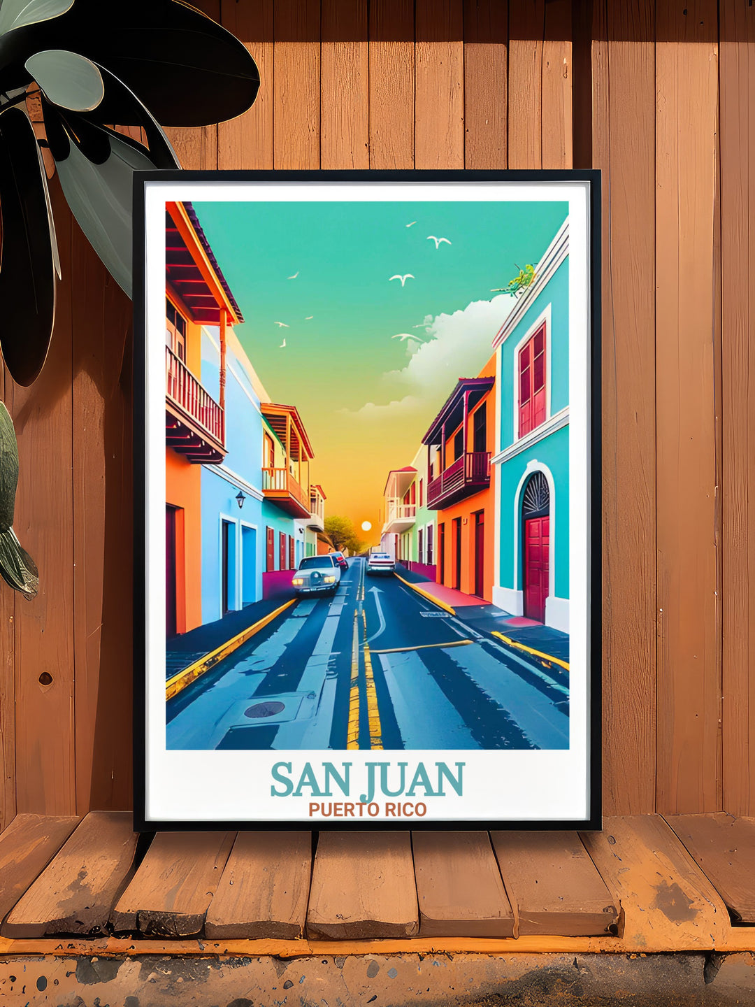 Old San Juan framed prints capture the timeless beauty of Puerto Rico in this Caribbean art piece. This stunning artwork makes an elegant addition to any room whether you are looking for wall decor or a special gift for a loved one.