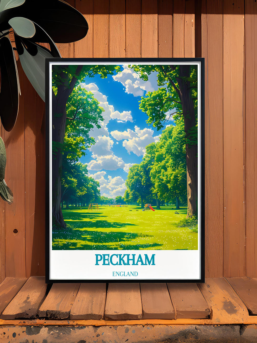 Peckham Rye Park modern décor featuring stunning views of the park ideal for creating a peaceful atmosphere in your living space with a touch of natural beauty.