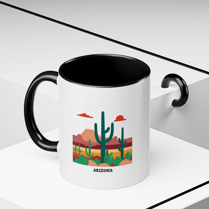 A premium-quality Arizona Mug with vibrant and detailed artwork capturing the essence of Arizona’s beauty. Dishwasher and microwave safe, this ceramic mug is a versatile and stylish choice for coffee lovers and collectors.