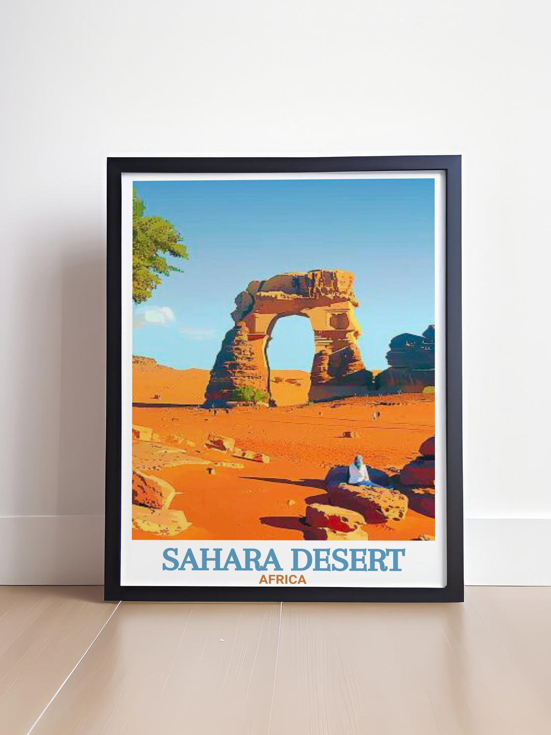 Beautiful Tassili nAjjer Elegant Home Decor featuring intricate rock formations and sweeping sand dunes of the Sahara Desert perfect for Africa Print and Sahara Desert Decor