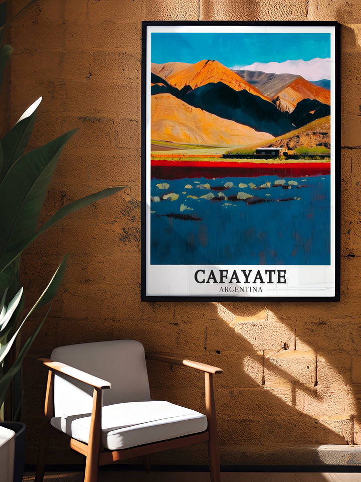 Cafayate Valley Canvas Art is a striking representation of one of Argentinas most beautiful regions. Featuring the vibrant colors of the valleys vineyards and cliffs, this canvas is perfect for those who appreciate South American landscapes.