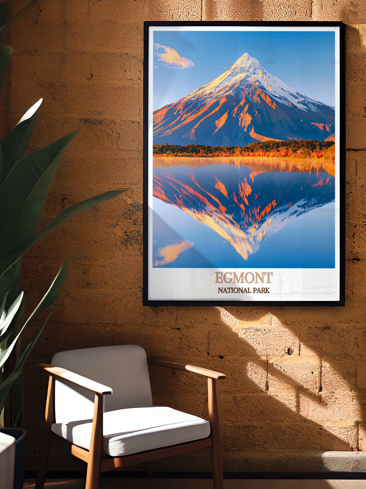 Canvas print of Egmont National Park, capturing the enchanting atmosphere and diverse landscapes of this scenic destination.