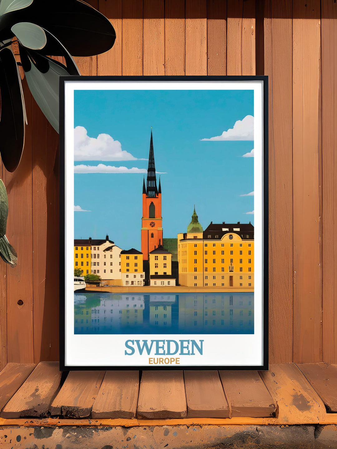 Experience the elegance of Gamla Stan with these Sweden travel posters. Perfect as home decor or as a thoughtful travel gift for friends or family who love Scandinavian design and history.