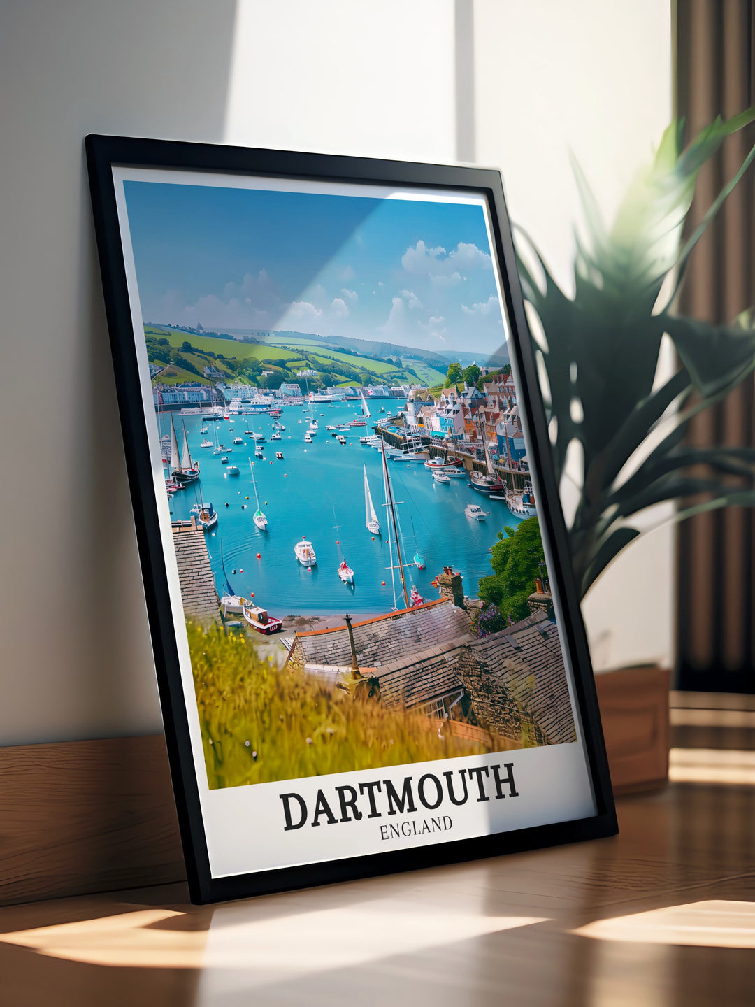 Featuring Dartmouths iconic River Dart and the towns historic charm, this travel poster offers a detailed look at one of Englands most picturesque locations. The intricate design makes it a must have for lovers of scenic art and coastal towns.