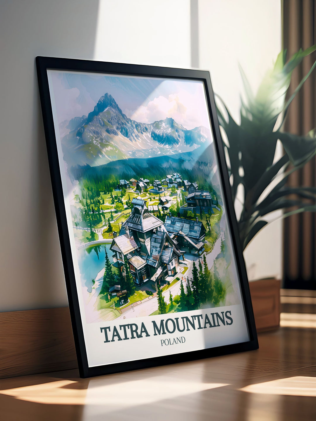 Tatra Wall Art displaying the dramatic peaks and tranquil valleys of Tatra National Park and Dolina Koscieliska with intricate details perfect for enhancing your home with highland beauty