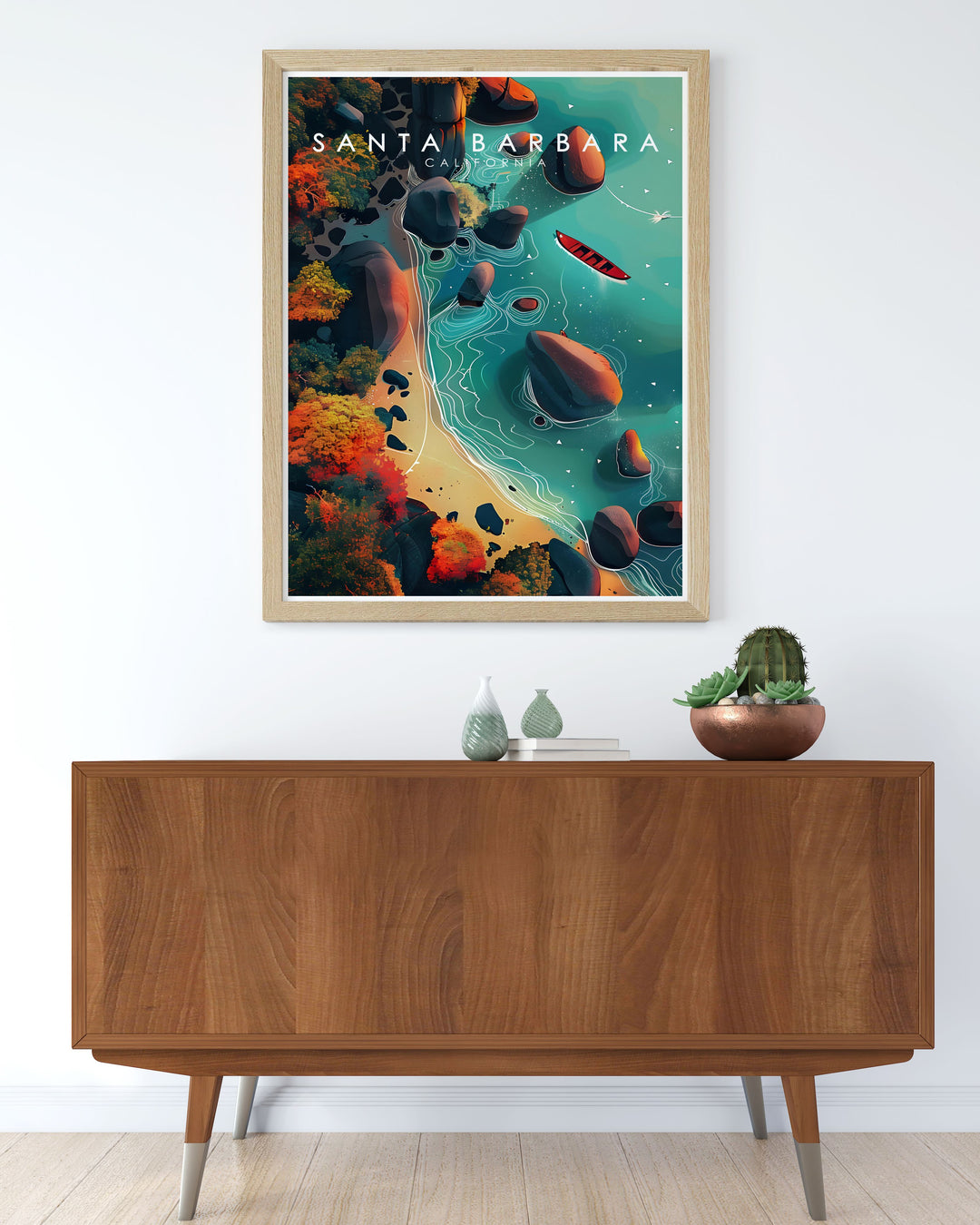 Butterfly Beach framed prints and Santa Barbara street map art are perfect for transforming your home decor with a blend of urban and coastal elements this elegant artwork makes for stunning living room decor and thoughtful gifts