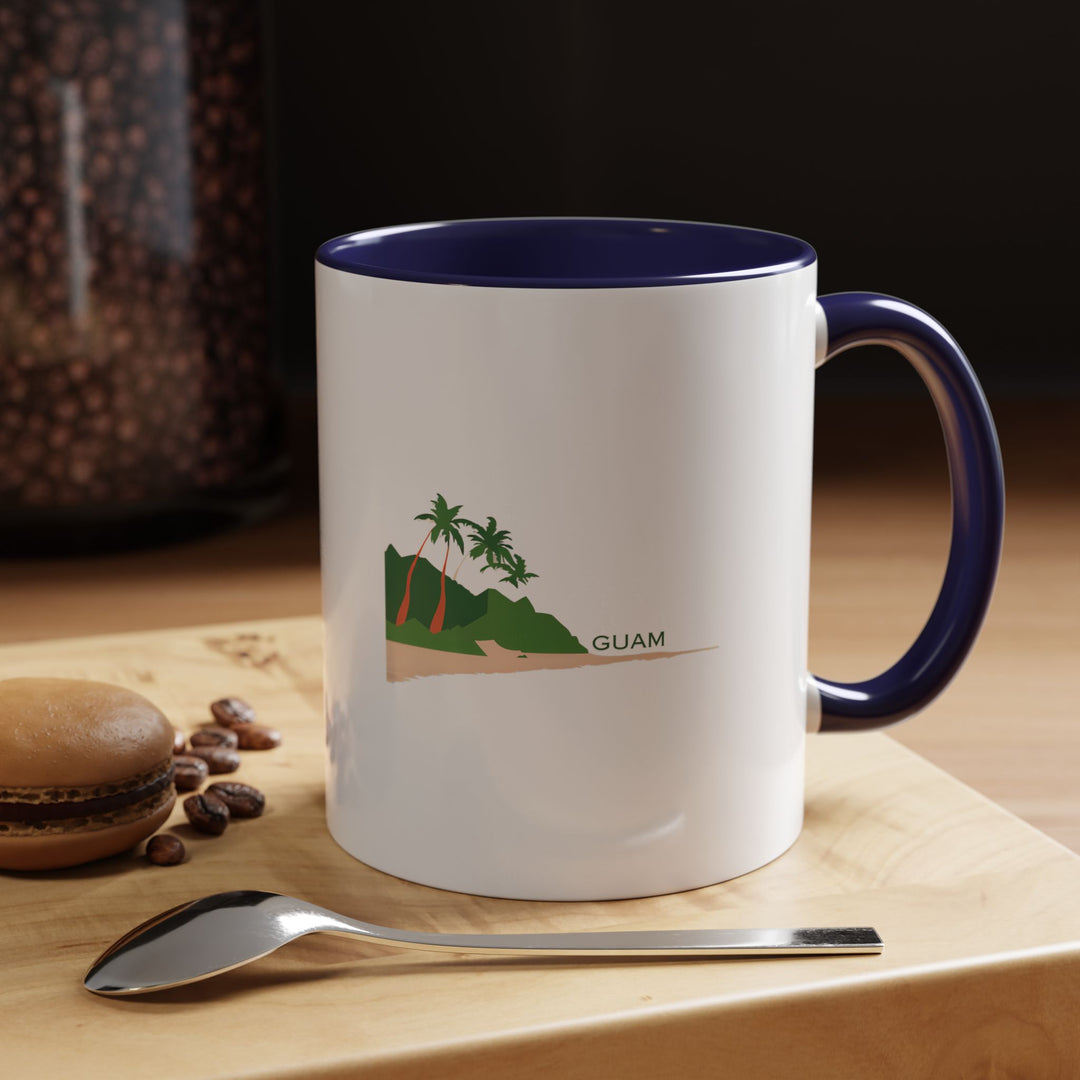 Celebrate the tropical beauty of Guam with this stylish mug. Its detailed artwork inspired by the island’s pristine beaches makes it a standout addition to any collection. Dishwasher-safe and durable, it is perfect for gifting or personal use.